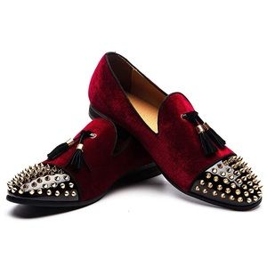 men loafers with spikes